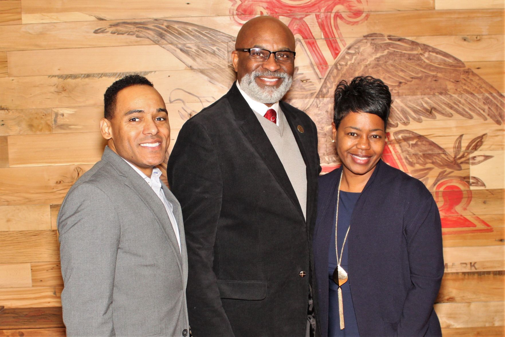 Tim Lampley, David E. Glenn Sr., Michelle Tucker (CEO of Epworth)